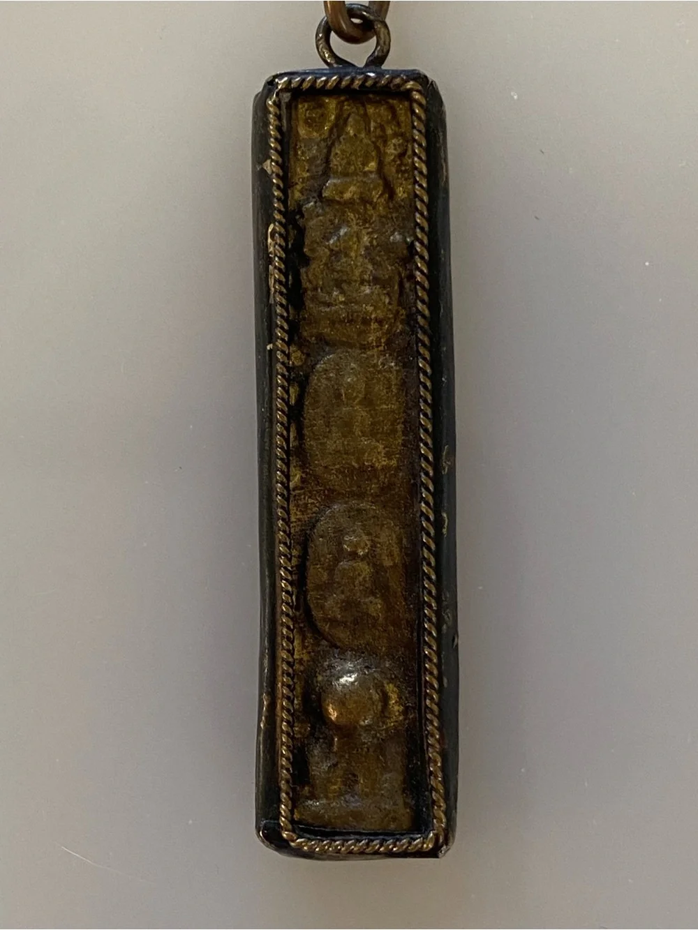 Vintage Bronze Buddha Necklace